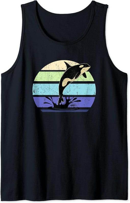 Orca Killer Whale Dress Retro Seaworld Shirts Womens Mens Tank Top