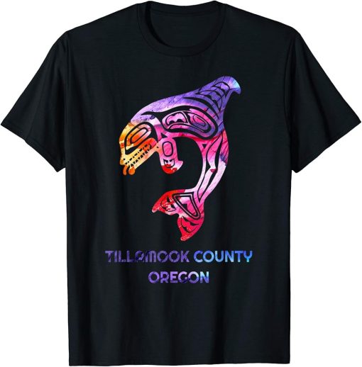 Tillamook County Oregon Native American Orca Killer Whale T-Shirt